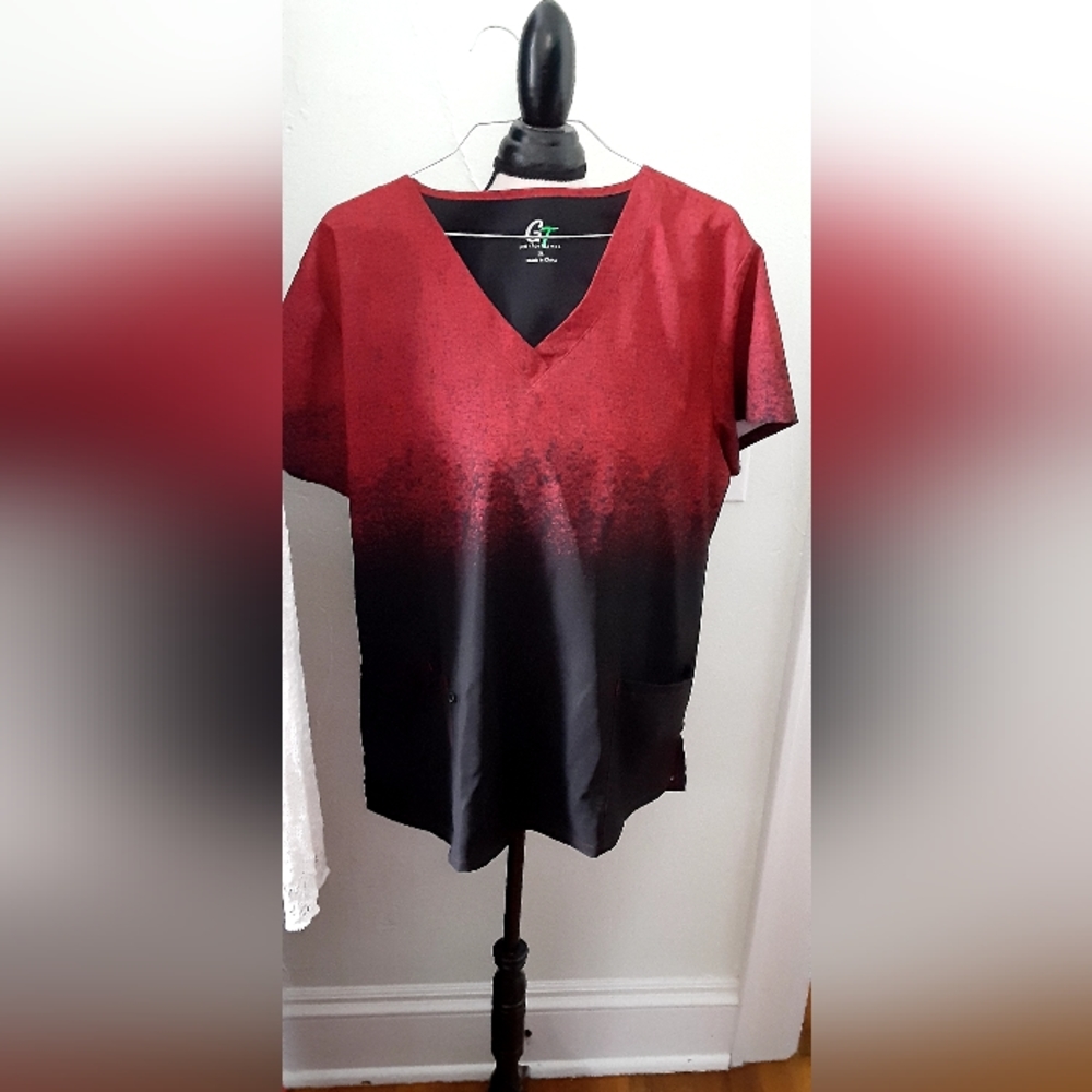 Stretchy scrub top